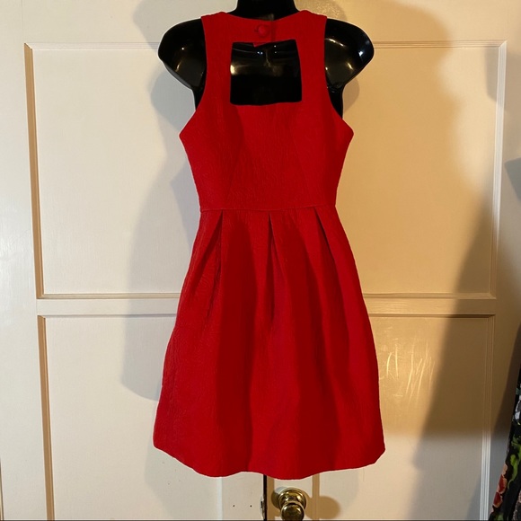 Moulinette Soeurs Red Cocktail Dress sz 4 NWOT - Picture 10 of 15